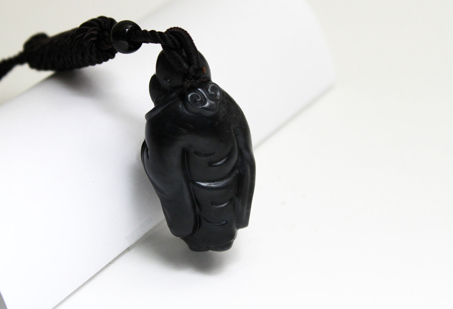 Black Jade Carved Buddha Pendent 和田墨玉佛公吊坠