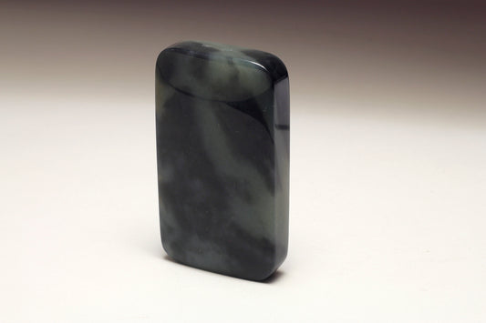 Black& Grey Jade Carved Amulet / Pendant  和田玉青花无事牌挂件/手把