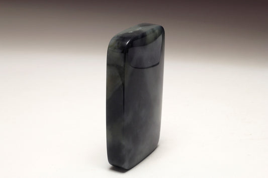 Black& Grey Jade Carved Amulet / Pendant  和田玉青花无事牌挂件/手把